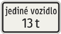 Jediné vozidlo