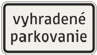 Vyhradené parkovanie