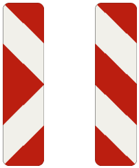 Smerovacia doska (šípová) (šrafovaná)