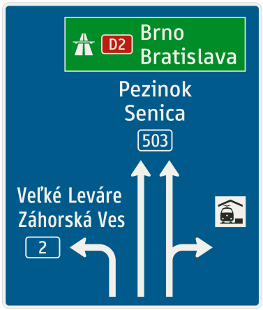 Smerová a pruhová predzvesť