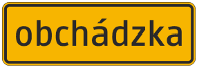 Ohlasovacia tabuľa obchádzky