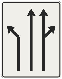 Radenie do jazdných pruhov pred križovatkou