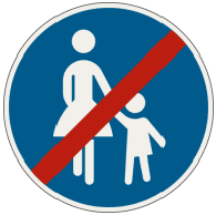 Koniec špeciá lnej cestičky alebo pruhu