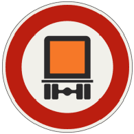 Zákaz vjazdu pre vozidlá prepravujúce nebezpečné veci