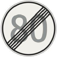 Koniec najvyššej dovolenej rýchlosti